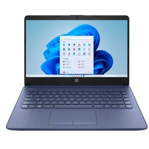 New Blue HP Laptop With Intel Processor N4120 Back 2 School  Students